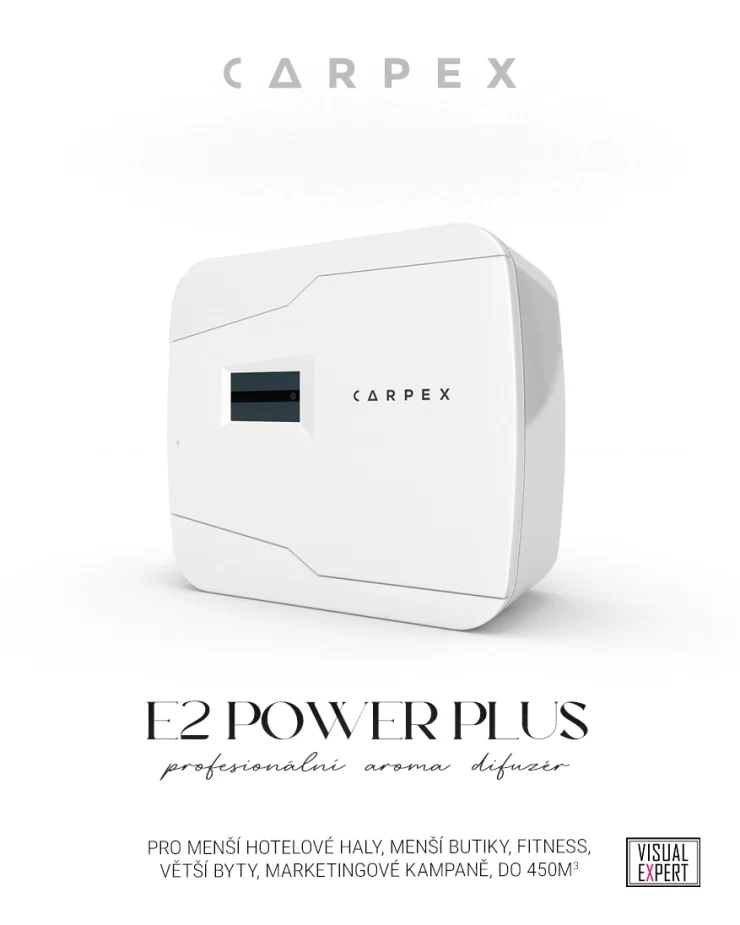 AROMA DIFUZÉR E2 POWER PLUS - bílý