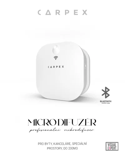 CARPEX MICRO AROMA DIFUZÉR s bluetooth / bílý