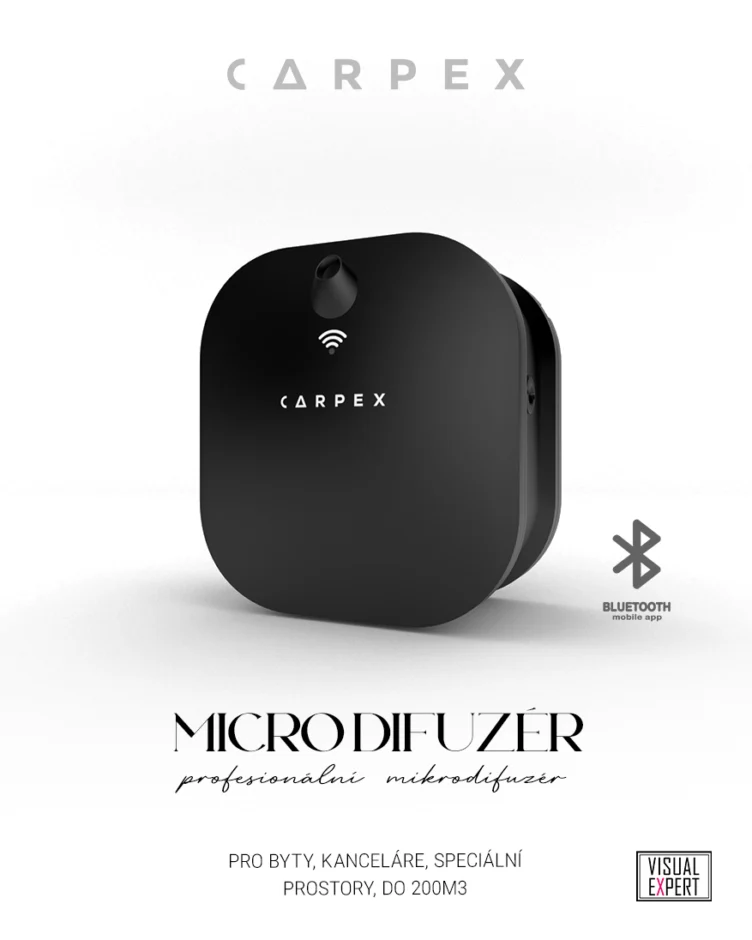 MICRO AROMA DIFUZÉR s bluetooth / černý