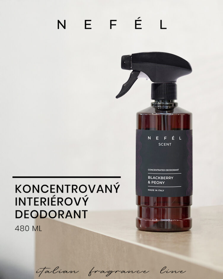 NEFEL - Interiérový deodorant - BLACKBERRY & PEONY 480 ml - Obrázek 3