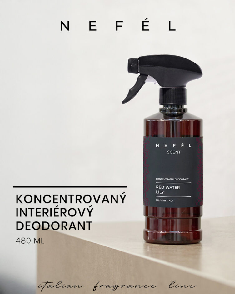 NEFEL - Interiérový deodorant - RED WATTER LILY 480 ml - Obrázek 3