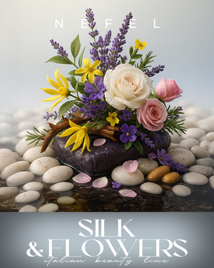 NEFÉL - Sprchový gel - SILK & FLOWERS - 480 ml - Obrázek 2