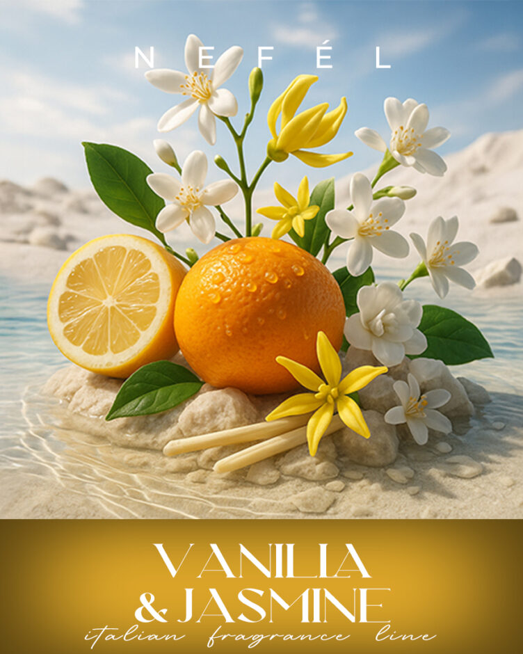 NEFÉL - Tyčinkový difuzér VANILLA & JASMINE - 480 ml - Obrázek 2