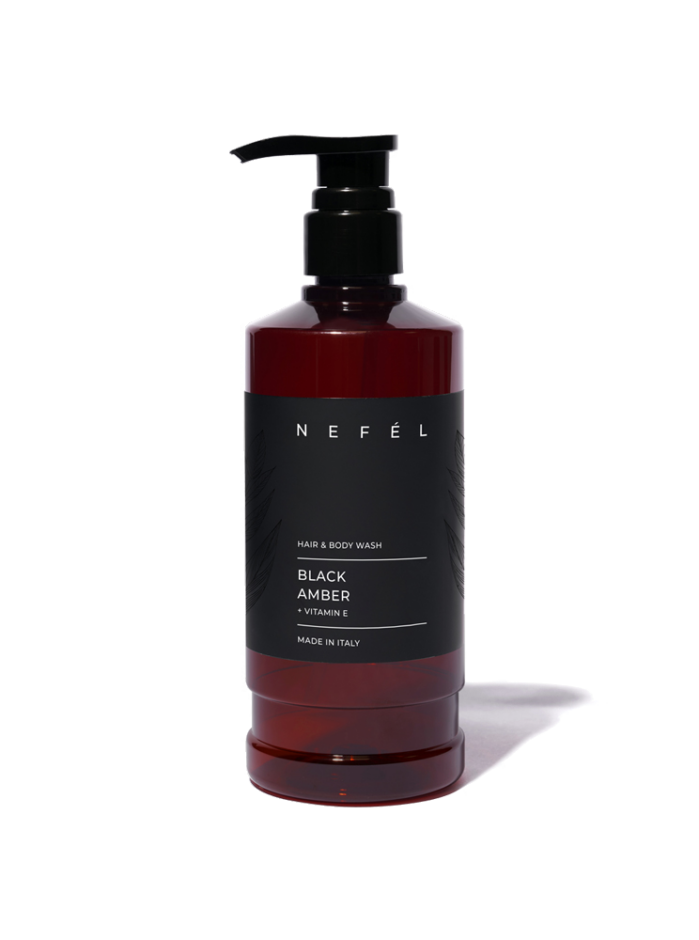NEFEL - Sprchový gel - BLACK AMBER - 480ml