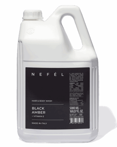 NEFEL - Sprchový gel - BLACK AMBER - 5 litrů