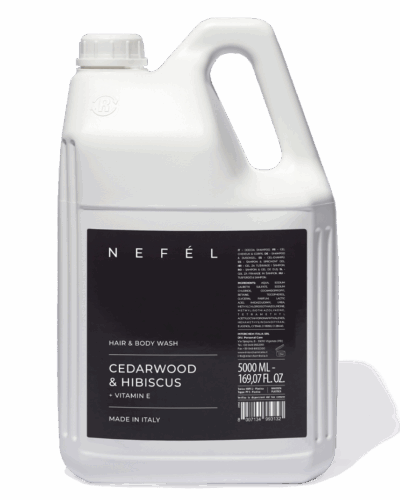 NEFEL - Sprchový gel - CEDARWOOD & HIBISCUS - 5 litrů