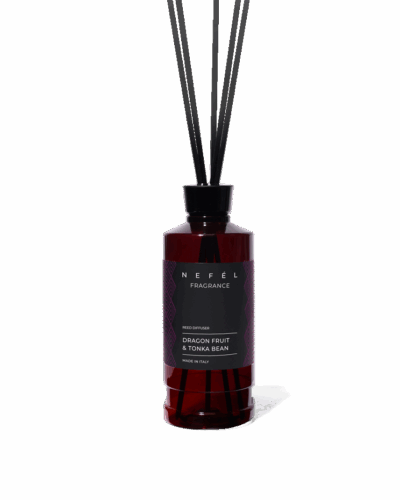 NEFÉL - Tyčinkový difuzér - DRAGON FRUIT & TONKA BEAN 480 ml