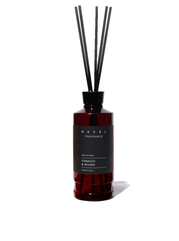 NEFÉL - Tyčinkový difuzér - TOBACCO & WHISKY 480 ml